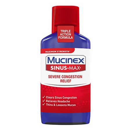 16766 - Mucinex Sinus-Max Severe Congestion Relief, 6 fl oz - BOX: 