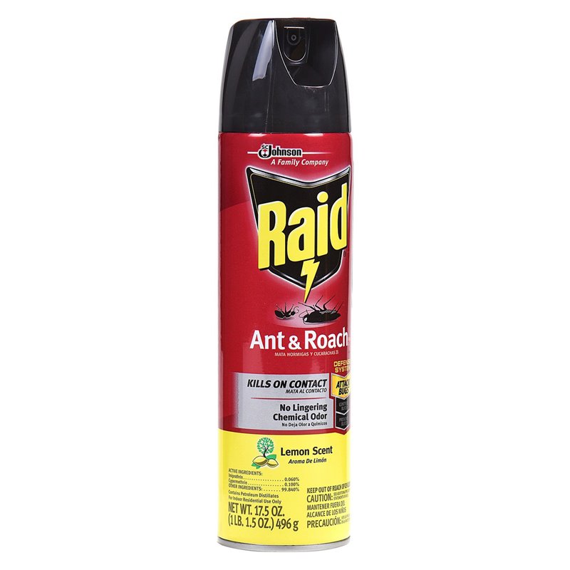 16820 - Raid Ant & Roach, Lemon Scent (16479) - 17.5 oz. - BOX: 12 Units