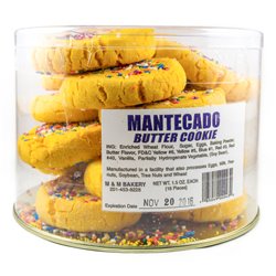 8198 - Sweet Coco Bakery, Mantecado Cookie - 1.5 oz. (18 Pieces) - BOX: 