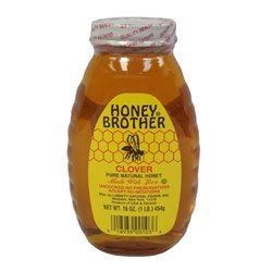 16860 - Honey Brother Pure Honey - 16 fl. oz. - BOX: 12 Units
