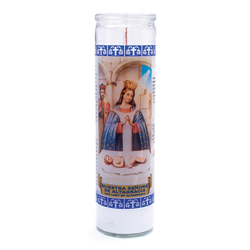 8315 - Candle Our Lady of Altagracia - (Case of 12) - BOX: 12 Units