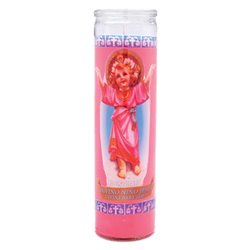 8356 - Candle Divine Child Pink - (Case of 12) - BOX: 12 Units