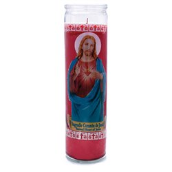 8439 - Candle Heart of Jesus - (Case of 12) - BOX: 12 Units