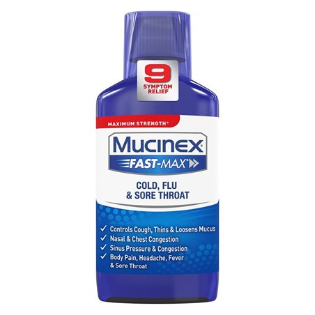 16869 - Mucinex Fast-Max Cold, Flu & Sore Throat - 6 fl. oz. - BOX: 