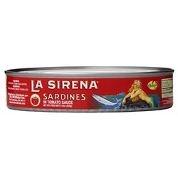 16754 - La Sirena Sardines in Tomato Sauce - 15 oz. - BOX: 24 Units