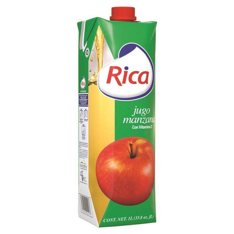 17229 - Rica Juice Apple - 1 Lt. (Pack of 12) - BOX: 12 Units