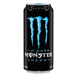 4123 - Monster Energy Lo-Carb (Blue) - 16 fl. oz. (24 Pack) - BOX: 24 Units