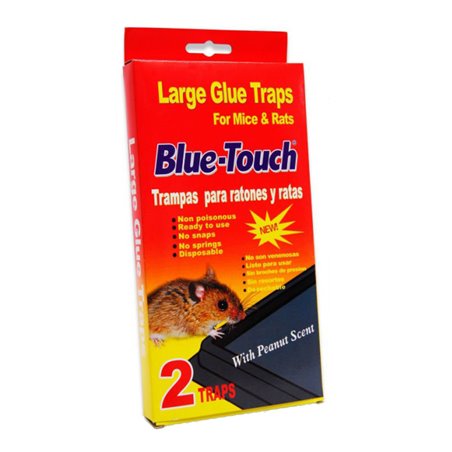 8776 - Blue-Touch Large Glue Traps Mice & Rats Red - 2 Pack (Box) 32212 - BOX: 48