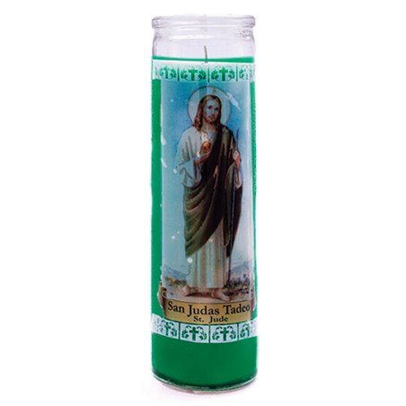 8829 - Candle St. Jude Green - (Case of 12) - BOX: 12 Units