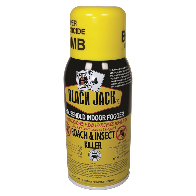 9062 - Black Jack Household Fogger Spray Bomb, 7.5 oz. - BOX: 12 Units