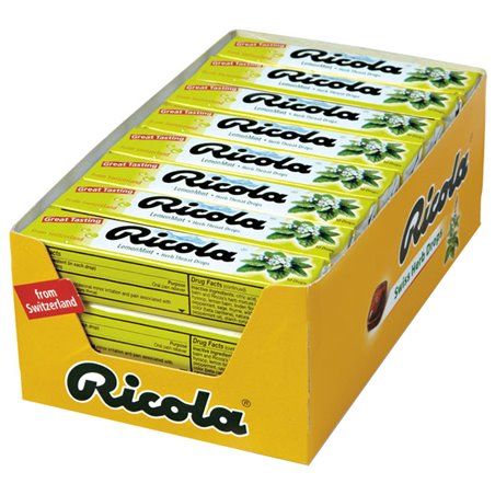 2991 - Ricola Lemon Mint Drops - 24/10 Pcs - BOX: 12 Pkg