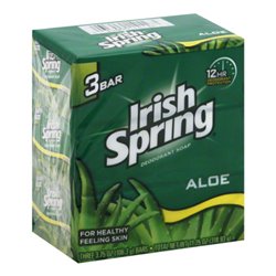 17094 - Irish Spring Soap Bar, Aloe - 3.75 oz. (3 Pack) - BOX: 