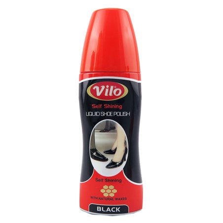 9451 - Vilo Liquid Shoe Polish, Black - 80ml - BOX: 