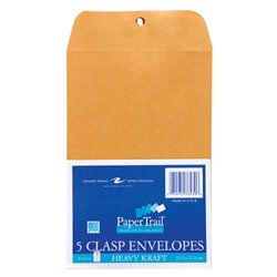 9191 - Envelope Metal Clasp 6" x 9" - 5 Pack - BOX: 