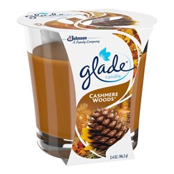 17080 - Glade Candle Cashmere Woods (76953- 3.4 oz.) - BOX: 6