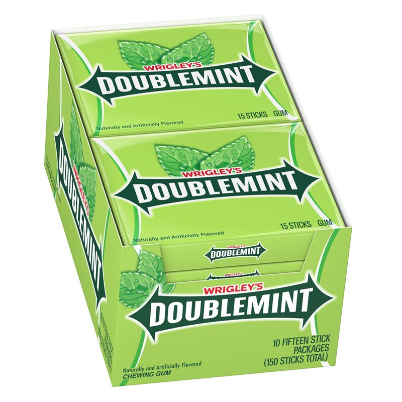 9260 - Wrigley's Doublemint Gum - 10 Pack - BOX: 12 Pkg