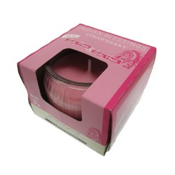 3302 - Aroma Scented Jar Candles, Strawberry Field  -3oz  (Pack of 8) - BOX: 8 Units