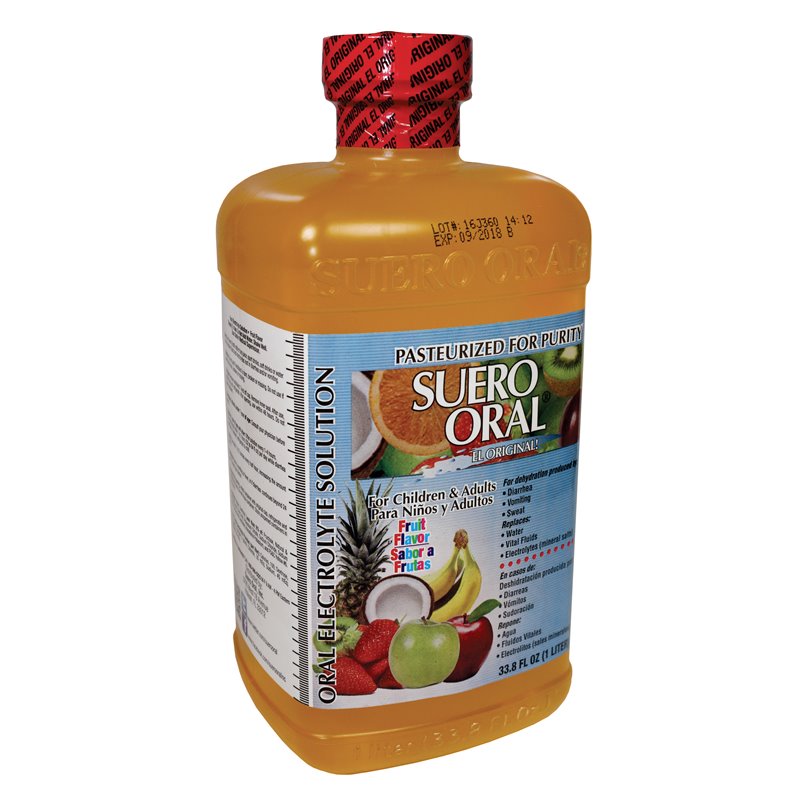 8676 - Suero Oral Fruit, 1 lt. - (Case of 8) - BOX: 