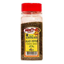8730 - Mimi's Ground Black Pepper, 3 oz. - (Pack of 12) - BOX: 12 Units