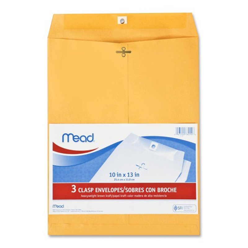 9463 - Clasp Envelope 10" x 13" - 3 Pack - BOX: 4 Pkg