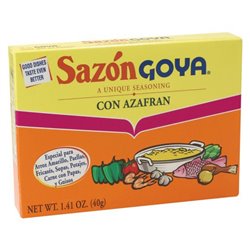 17206 - Goya Sazón Con Azafran - 1.41 oz. (8 Packets) - BOX: 36 Units