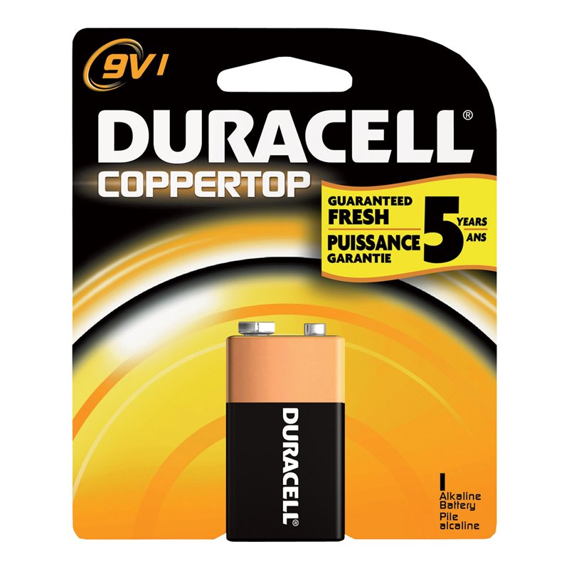 5920 - Duracell Batteries Coppertop, 9V - 12ct - BOX: 