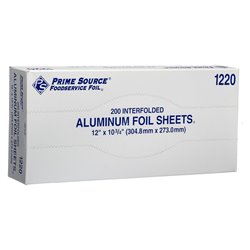 5995 - Aluminum Foil Sheets 12"x10.75" - 200 Sheets - BOX: 12