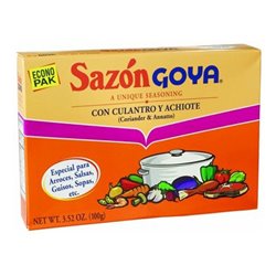 17311 - Goya Sazón Con Culantro Y Achiote Econo Pack - 3.52 oz. (20 Packets) - BOX: 18 Pkg