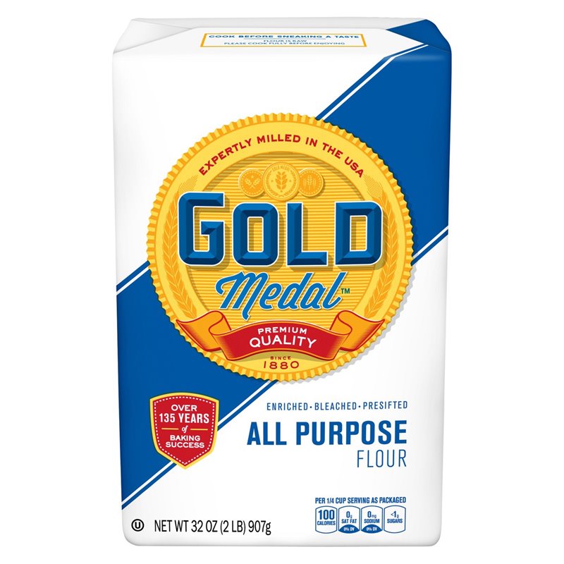 17116 - Gold Medal All Purpose Flour - 2 lb. (Pack of 18) - BOX: 18