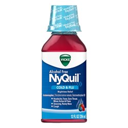 17141 - Nyquil Cold & Flu Chery, - 12 fl. oz. - BOX: 