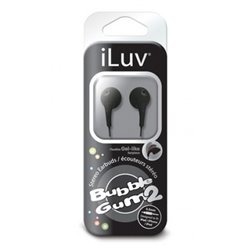 9363 - iLuv Bubble Gum2 Headphones, Black - BOX: 