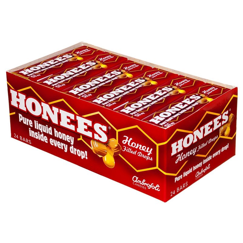 3041 - Honees Honey Filled Drops - 24 Count - BOX: 12 Pkg