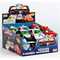 3369 - Kidsmania Rescue Cars - 12 Count - BOX: 12 Pkg