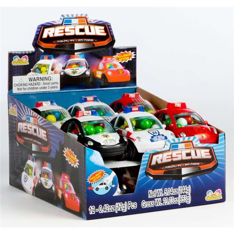 3369 - Kidsmania Rescue Cars - 12 Count - BOX: 12 Pkg