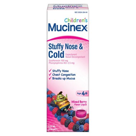 17551 - Mucinex Children's Stuffy Nose & Cold - 4 fl. oz. - BOX: 