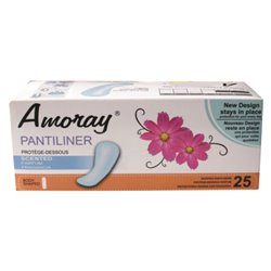 17492 - Amoray Pantiliners Scented - 25ct - BOX: 