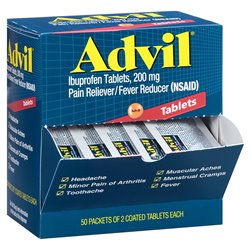 7331 - Advil Tablets 200mg - 50/2's - BOX: 24 Units