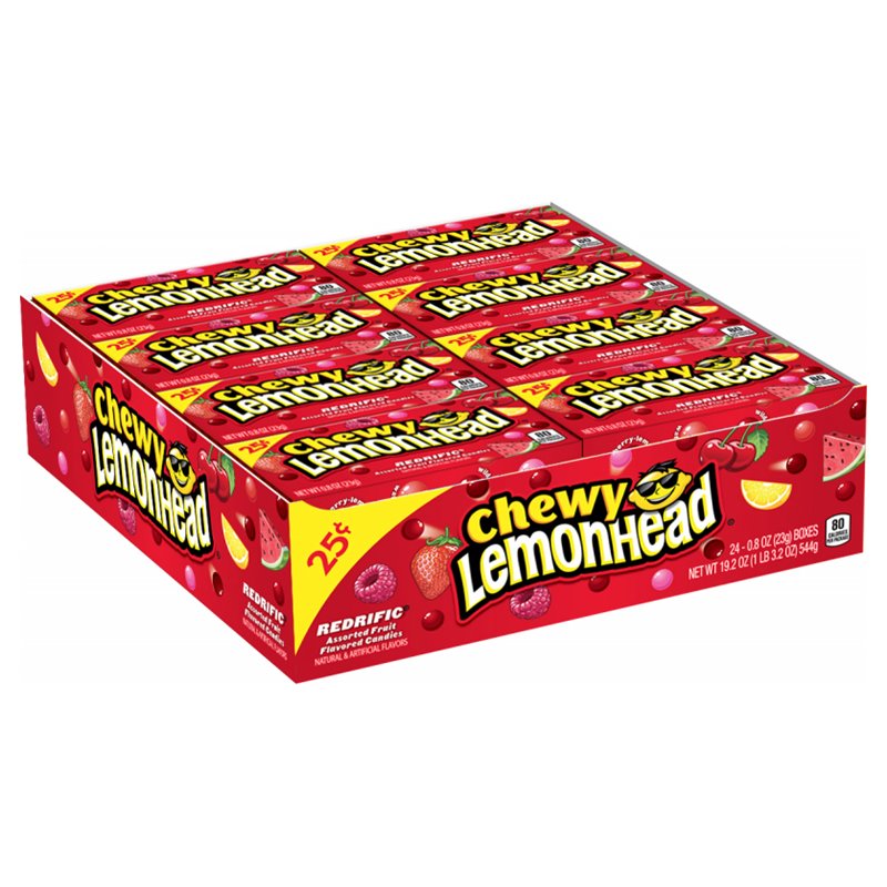 7835 - Lemonhead Chewy Redrific - 24ct - BOX: 12 Pkg