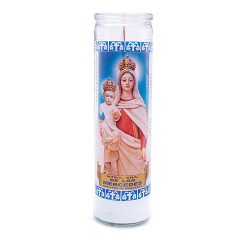 9347 - Candle Our Lady of Mercedes - (Case of 12) - BOX: 12 Units