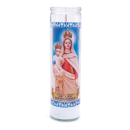 9347 - Candle Our Lady of Mercedes - (Case of 12) - BOX: 12 Units