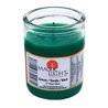 9348 - Magic Light 50 Hrs Candle 3" Green - 24 Count - BOX: 24 Units