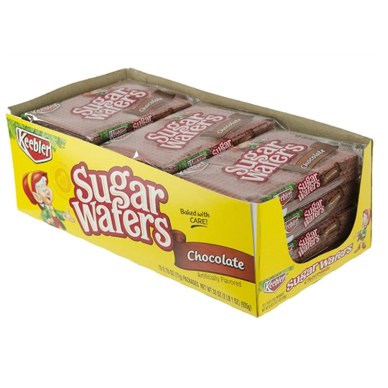 17482 - Kebbler Sugar Wafers Chocolate - 12ct - BOX: 12 Pkg