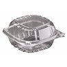 17608 - Clear Hinged Container 6x5.75x3 - 500ct - BOX: 