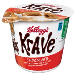 11270 - Kellogg's Krave Chocolate Cereal Cups - 6 Pack - BOX: 10 Pkg