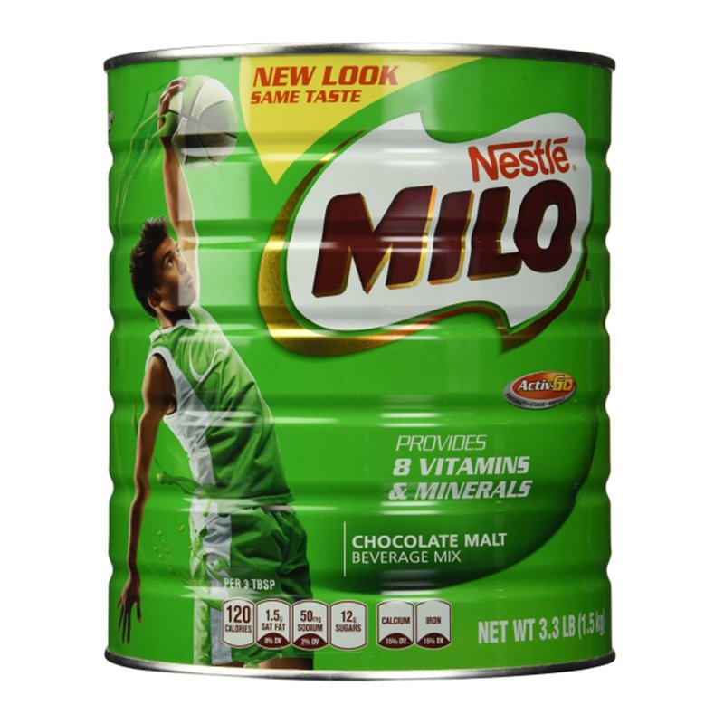 9934 - Nestle Milo Chocolate Malt Beverage Mix - 3.3 Lb. - BOX: 6 Units