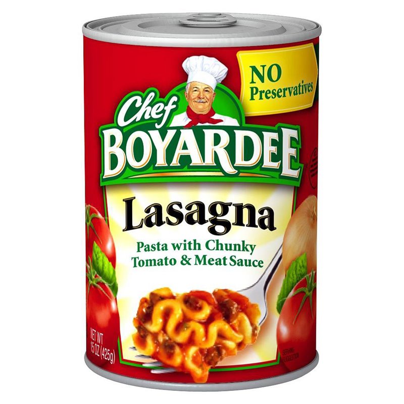10116 - Chef Boyardee Lasagna - 15 oz. (Pack of 24) - BOX: 24 Units