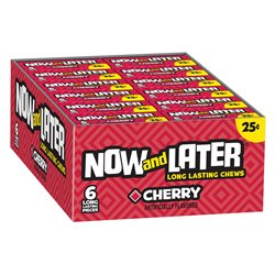 10122 - Now & Later Cherry 25¢ - 24/6pcs - BOX: 12 Pkg