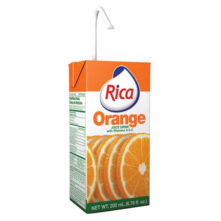 9661 - Rica Juice Orange - 6.76 fl. oz. (Pack of 27) - BOX: 27 Units