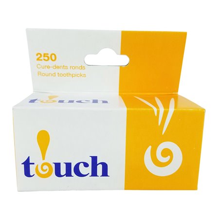 10240 - Touch Round Toothpicks - 250ct (Pack of 12) - BOX: 