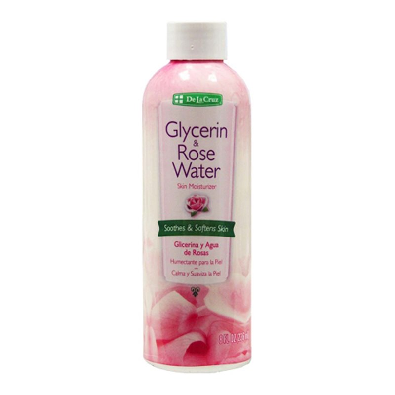 17978 - De La Cruz Glycerin & Rose Water - 8 fl. oz. - BOX: 12 Units